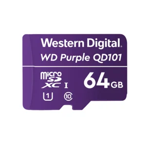 Tarjeta de Memoria WESTERN DIGITAL Purple MicroSDXC 64GB UHS-I U1 V10