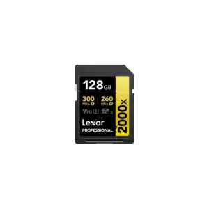 Tarjeta SDXC Lexar 2000X 128GB UHS-II GOLD Serie