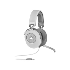 Auricular gaming cableado Corsair HS65 surround, blanco