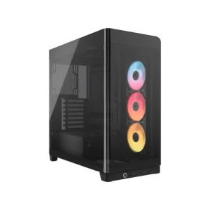Gabinete CORSAIR FRAME 4500X RS-R ARGB Mid Tower de cristal panorámico Negro