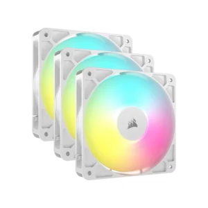 Kit de ventiladores CORSAIR PWM de 120 mm RS120 ARGB x3 blanco