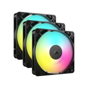 Kit de ventiladores CORSAIR PWM de 120 mm RS120 ARGB x3 negro