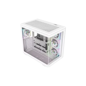 Gabinete Cooler Master Elite 600 Mid Tower 4 Fans ARGB Tempered Glass White s/Fuente